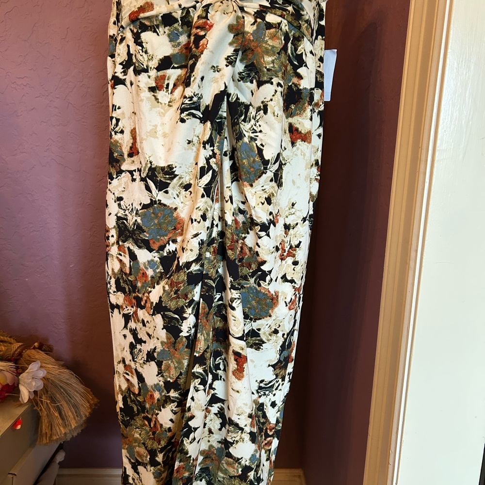 Floral Print sarong dress